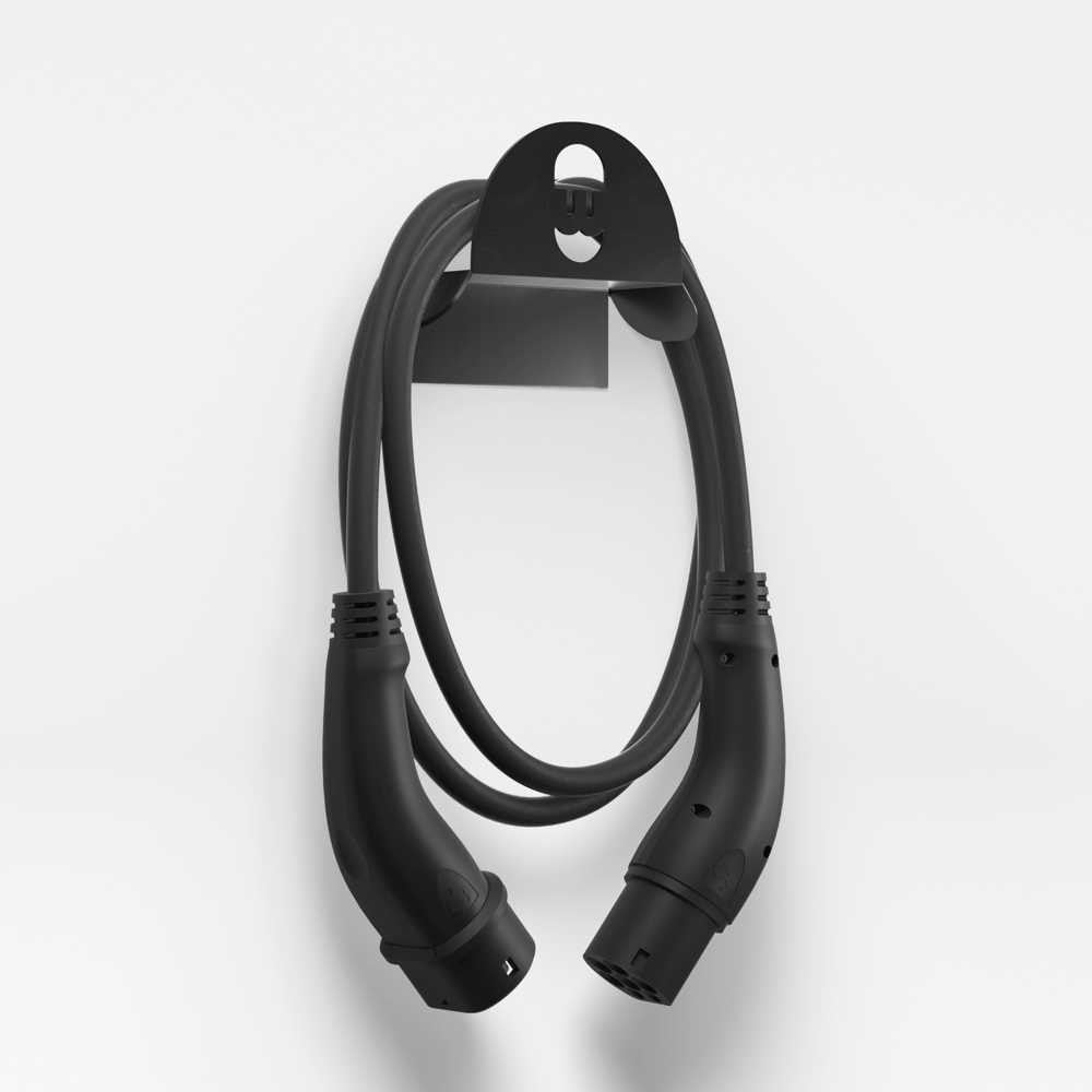 Wallbox Metal Cable Holder - White/Black