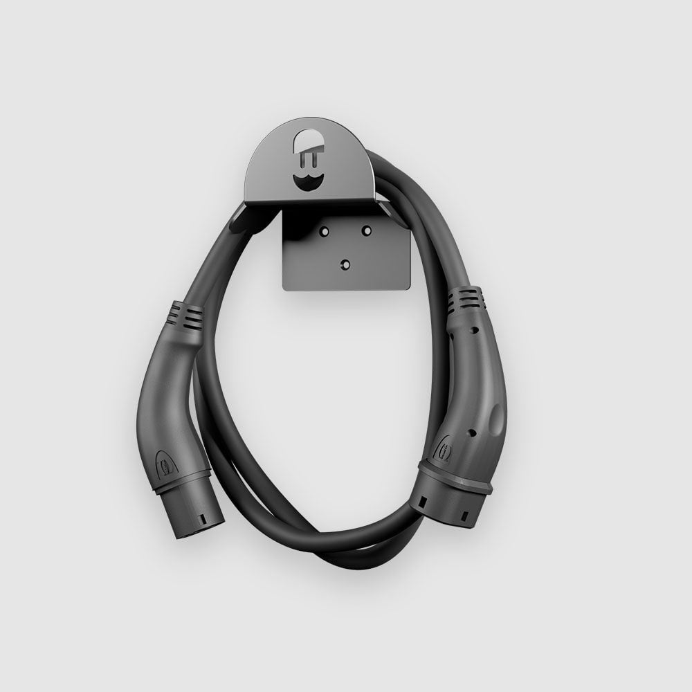 Wallbox Metal Cable Holder - White/Black