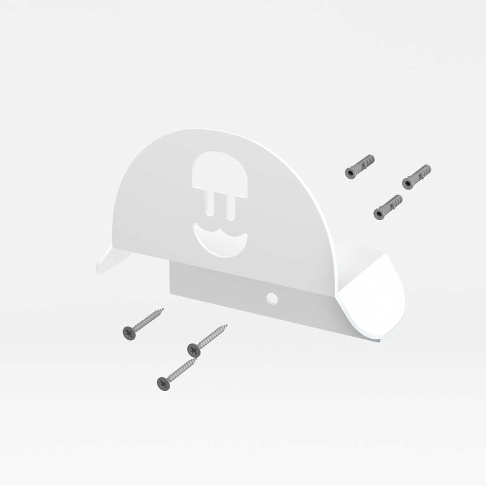 Wallbox Metal Cable Holder - White/Black