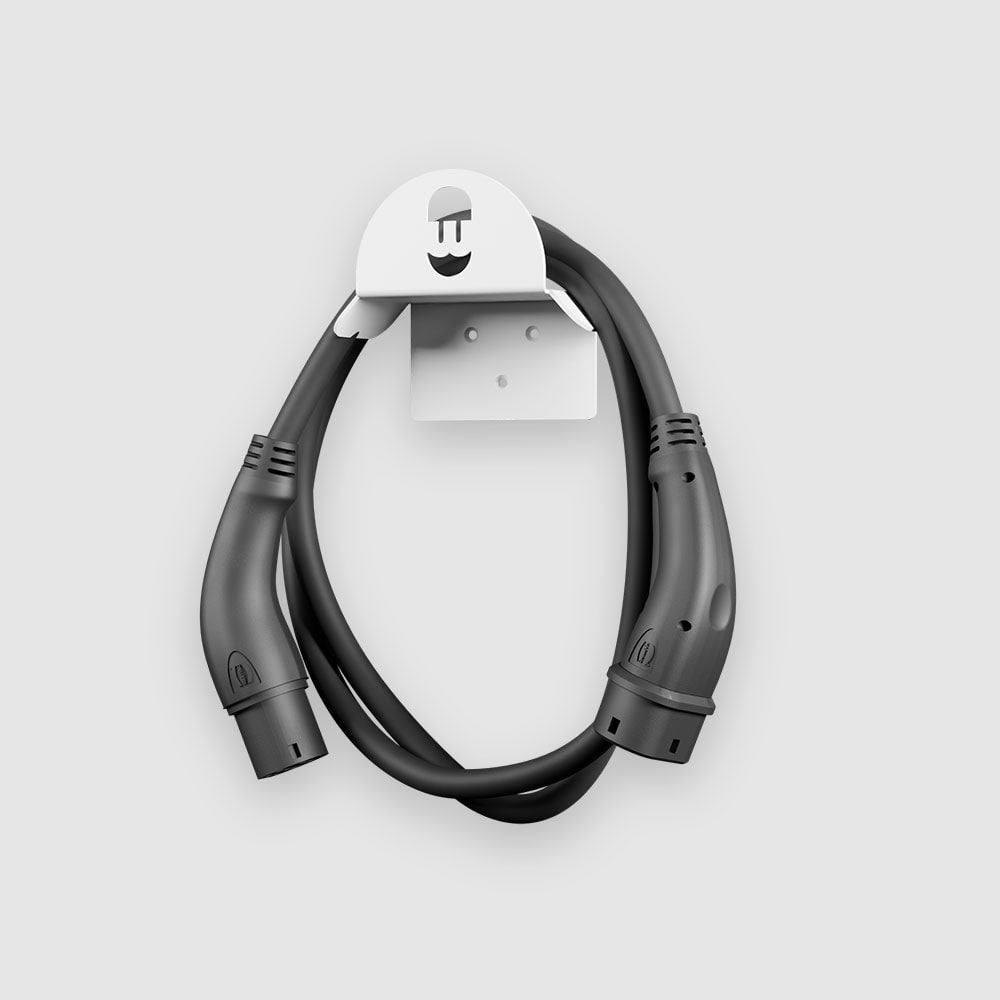 Wallbox Metal Cable Holder - White/Black